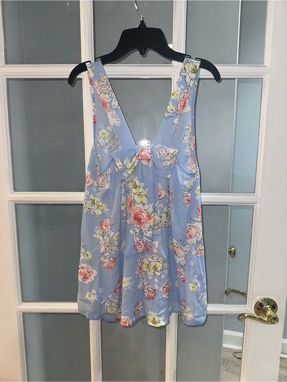 Fairy Floral Babydoll Blouse Size S Peplum CottageCore Candies NWOT